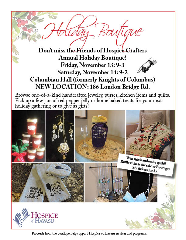 Friends of Hospice Holiday Boutique